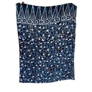 Dragonfly Import Infinity Scarf Geometrical Design Boho Style Wrap Blue OS